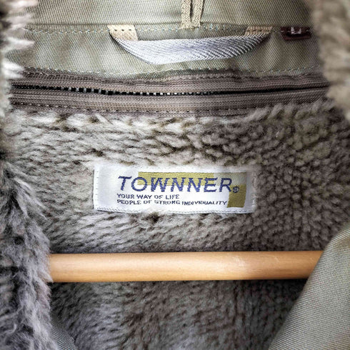 TOWNNER ボアライナー フーデッド 玉虫 ステンカラーコート メンズ JPN:L