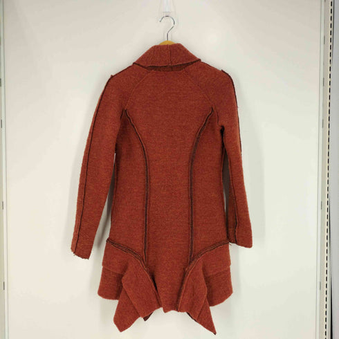 SUPEPOSER イタリア製 ショールカラー インサイドアウト ウールコート レディース