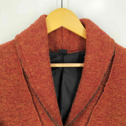 SUPEPOSER イタリア製 ショールカラー インサイドアウト ウールコート レディース