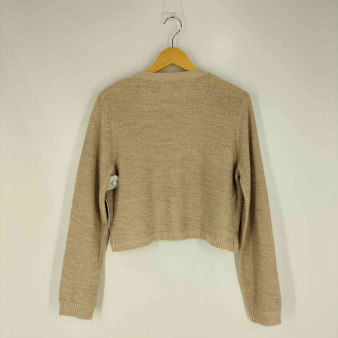 ローラアシュレイ LAURA ASHLEY スパンコール ウールニットカーディガン レディース import:L