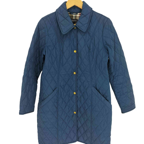 ランズエンド LANDS END キルティング ステンカラー コート裏地チェック レディース JPN:M