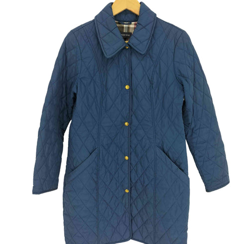 ランズエンド LANDS END キルティング ステンカラー コート裏地チェック レディース JPN:M