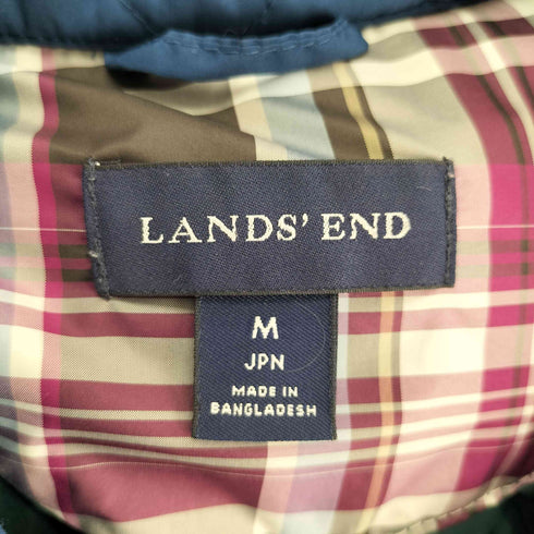 ランズエンド LANDS END キルティング ステンカラー コート裏地チェック レディース JPN:M
