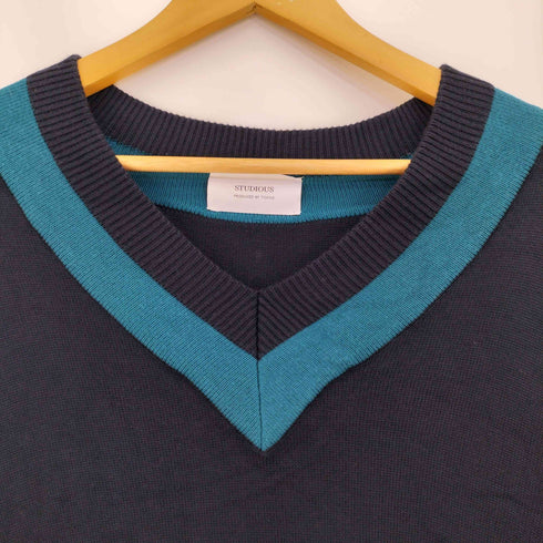 ステュディオス STUDIOUS シルクブレンドVネックチルデンニット メンズ JPN:2