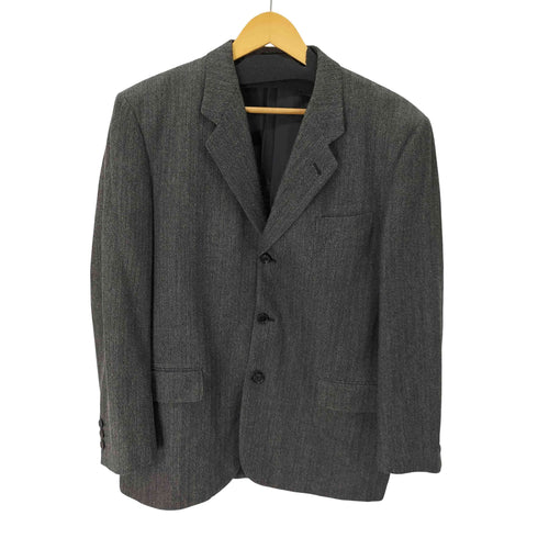 コムデギャルソンオム COMME des GARCONS HOMME 田中オム ヘリンボーン 3B テーラードジャケット & 1タック ワイドスラックス メンズ ジャケット:L / パンツ:M