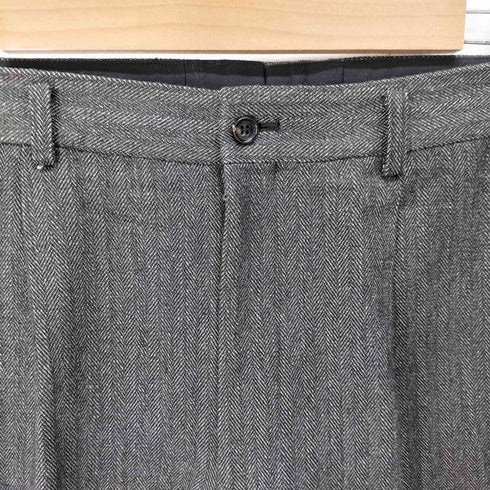 コムデギャルソンオム COMME des GARCONS HOMME 田中オム ヘリンボーン 3B テーラードジャケット & 1タック ワイドスラックス メンズ ジャケット:L / パンツ:M