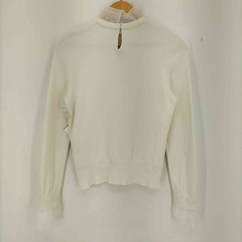 ユナイテッドアローズ UNITED ARROWS 25ss オーガンジー ラッフルフリル 4wayニット レディース