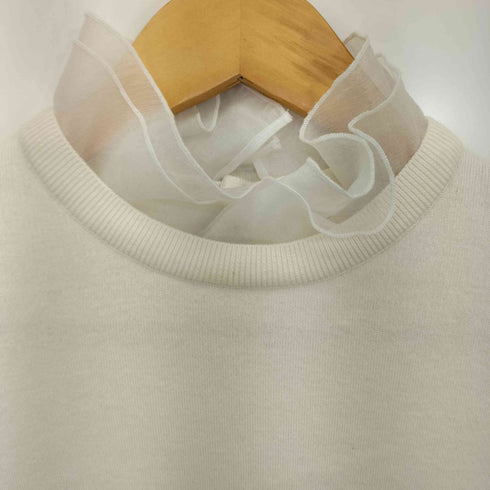 ユナイテッドアローズ UNITED ARROWS 25ss オーガンジー ラッフルフリル 4wayニット レディース