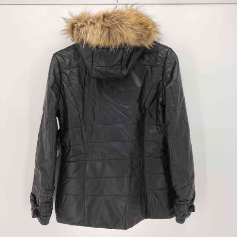 SIOSI CARLOS IBANEZ MANILA ナパレザー 襟 ファー トグルボタン コート レディース 38