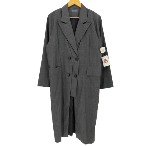 1F&BLOCKS ダブルブレスト ドッキングチェスターコート レディース import:M