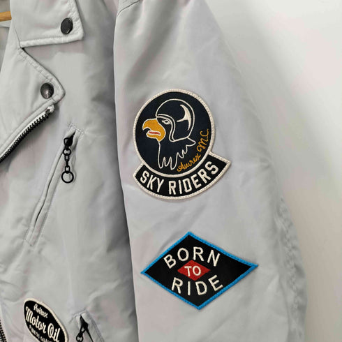 アヴィレックス AVIREX ワッペン ナイロン ダブルライダース メンズ JPN:XL