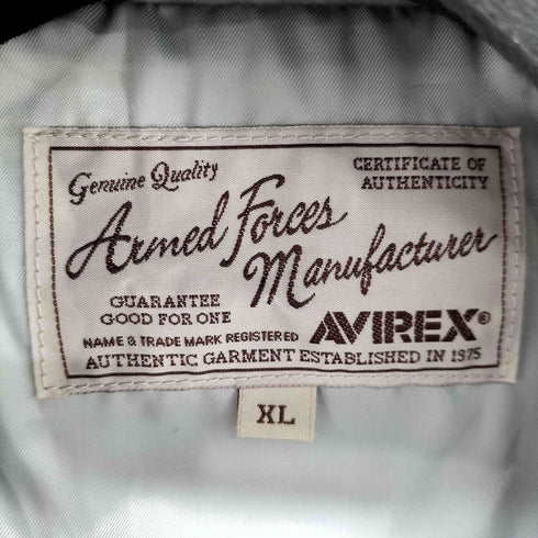 アヴィレックス AVIREX ワッペン ナイロン ダブルライダース メンズ JPN:XL