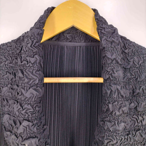 T-PLEATS フリル切替 変形 プリーツ カーディガン レディース JPN:L