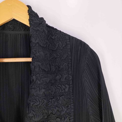 T-PLEATS フリル切替 変形 プリーツ カーディガン レディース JPN:L