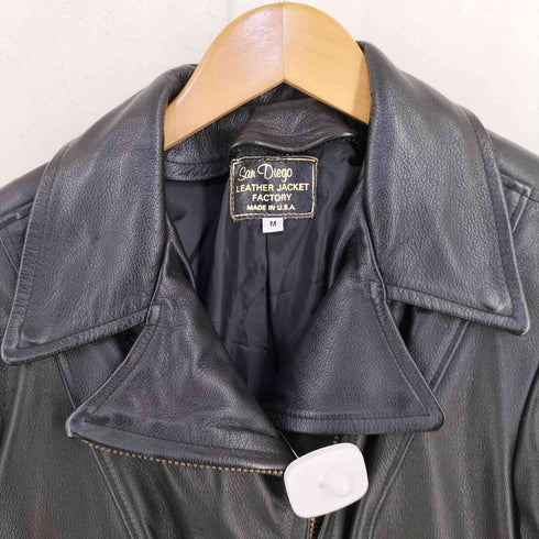 San Diego USA製 LEATHER ライダースジャケット レディース import:M