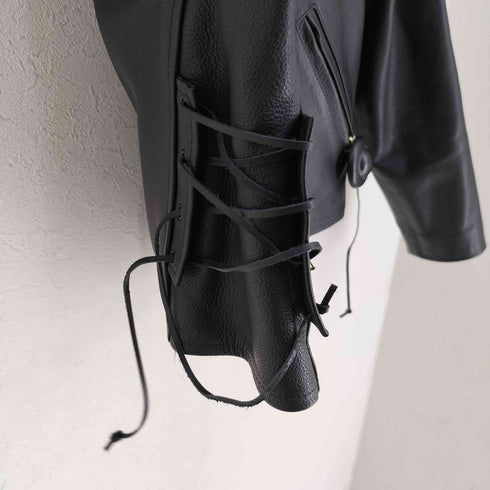 San Diego USA製 LEATHER ライダースジャケット レディース import:M