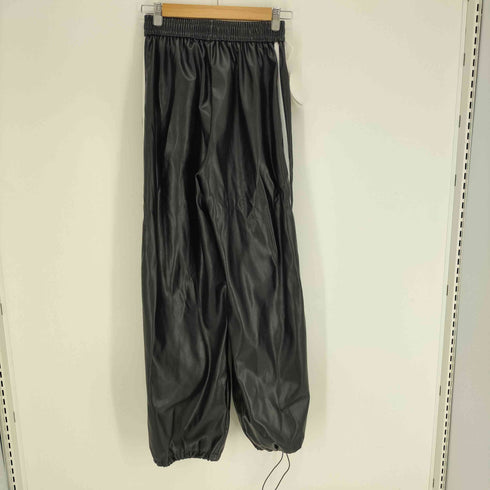 me+em select 2WAY Sideline fake leather wide pants サイドラインフェイクレザーワイドパンツ レディース JPN:M