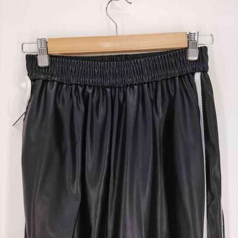 me+em select 2WAY Sideline fake leather wide pants サイドラインフェイクレザーワイドパンツ レディース JPN:M