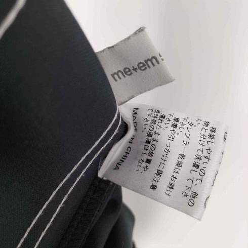 me+em select 2WAY Sideline fake leather wide pants サイドラインフェイクレザーワイドパンツ レディース JPN:M