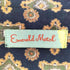 エメラルドモーテル EMERALD MOTEL 腰紐付き 総柄シャツワンピース レディース