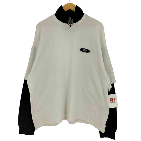 オーワイ OY LAYERED ZIPPER POLA LONG SLEEVE/レイヤードジップポーラ ロングスリーブカットソー メンズ