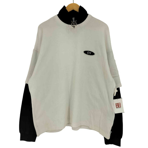 オーワイ OY LAYERED ZIPPER POLA LONG SLEEVE/レイヤードジップポーラ ロングスリーブカットソー メンズ