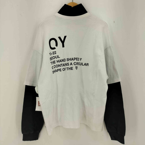 オーワイ OY LAYERED ZIPPER POLA LONG SLEEVE/レイヤードジップポーラ ロングスリーブカットソー メンズ