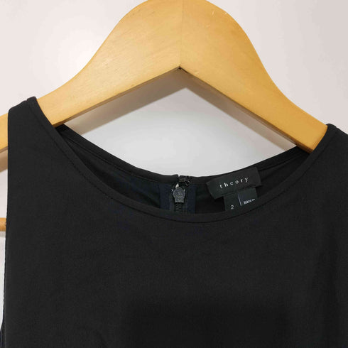 セオリー theory Lyall シルク100 レイヤード ノースリーブワンピース ドレス ひざ丈 レディース JPN:2