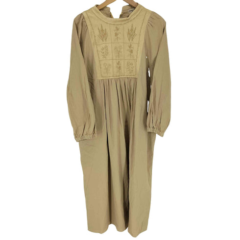 サマンサモスモス samansa Mos2 ベロア植物図鑑柄刺繍ワンピース レディース JPN:M