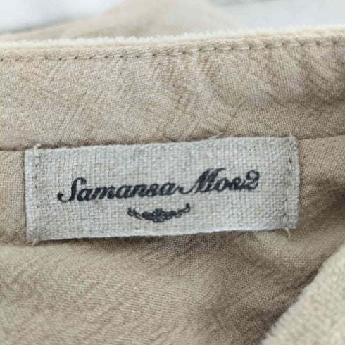 サマンサモスモス samansa Mos2 ベロア植物図鑑柄刺繍ワンピース レディース JPN:M