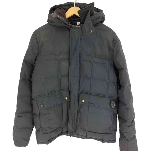 バブアー Barbour 00S 3ワラント NATURAL FEATHER DOWN MILITARY QUILT オイルド ダウンジャケット メンズ import:L