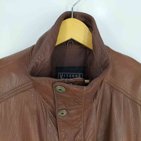 VITESSE Lamb leather ハイネック レザーハーフコート メンズ JPN:L
