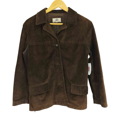 EMPORIO PELLA PELLE イタリア製 スエード レザー ステッチ デザイン ジャケット メンズ import:S