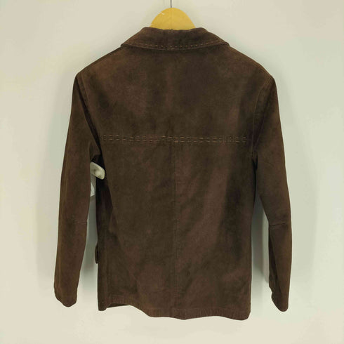 EMPORIO PELLA PELLE イタリア製 スエード レザー ステッチ デザイン ジャケット メンズ import:S