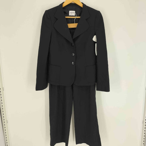 アルマーニコレツィオーニ ARMANI COLLEZIONI 3B シングル ブレスト テーラード ジャケット スラックス セットアップ レディース 38