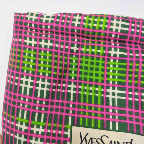 イヴサンローラン Yves Saint Laurent 総柄 マルチカラー スカーフ レディース