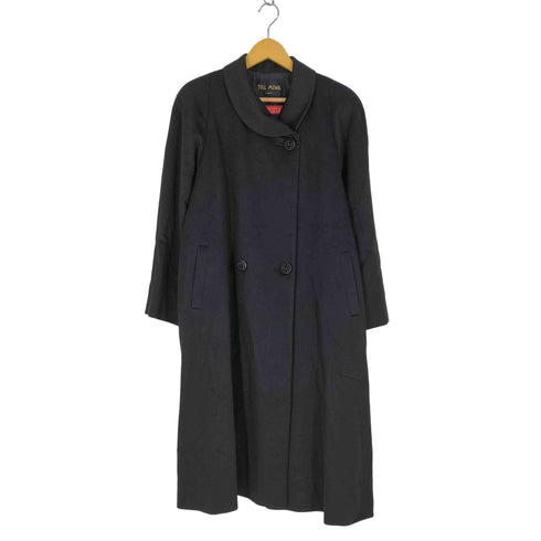 YELL MIWA PURE CASHMERE ダブルブレスト ロングコート レディース 9号