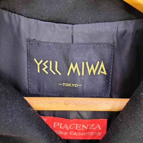 YELL MIWA PURE CASHMERE ダブルブレスト ロングコート レディース 9号
