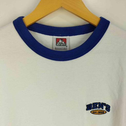 ベンデイビス BEN DAVIS S/S ロゴ刺繍 リンガーTシャツ メンズ JPN:L