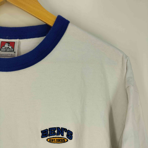 ベンデイビス BEN DAVIS S/S ロゴ刺繍 リンガーTシャツ メンズ JPN:L