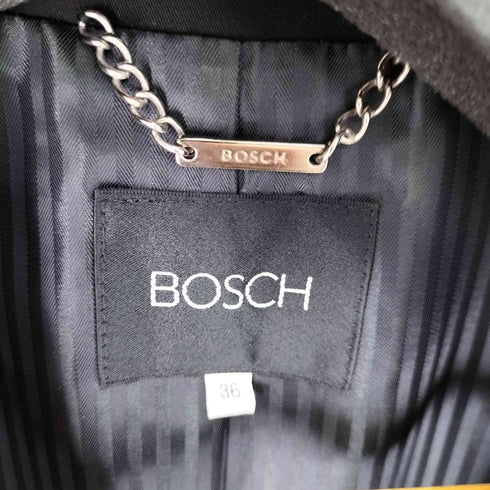 ボッシュ BOSCH ポリエステル100 裏地ストライプジャケット&センタープレススラックスパンツ セットアップ レディース ジャケット 36 パンツ 38