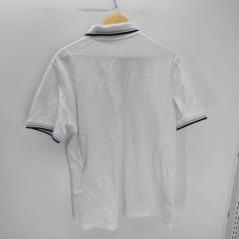 フレッドペリー FRED PERRY The Fred Perry Shirt M12 英国製 月桂樹 ロゴ 刺繍 リブ ボーダー S/S ポロシャツ メンズ EUR:46