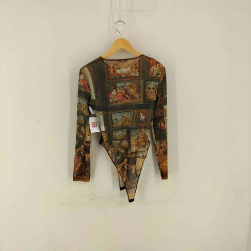 ザラ ZARA アートプリントチュールボディスーツ レディース import:L