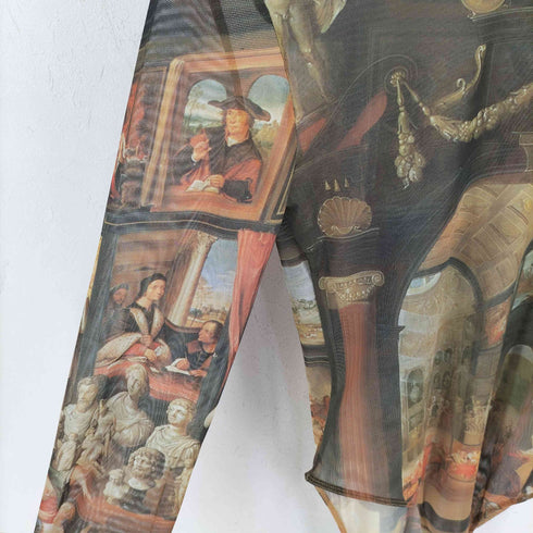 ザラ ZARA アートプリントチュールボディスーツ レディース import:L