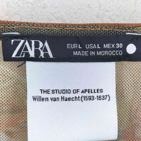 ザラ ZARA アートプリントチュールボディスーツ レディース import:L