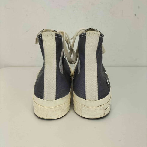 プレイコムデギャルソン PLAY COMME des GARCONS HI STEEL GRAY ハートプリント ハイカットスニーカー メンズ JPN:25.5