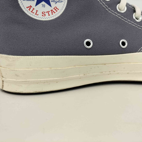 プレイコムデギャルソン PLAY COMME des GARCONS HI STEEL GRAY ハートプリント ハイカットスニーカー メンズ JPN:25.5