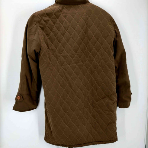 OLIVER B ダイヤキルティング 肩パッド ステンカラー コート レディース