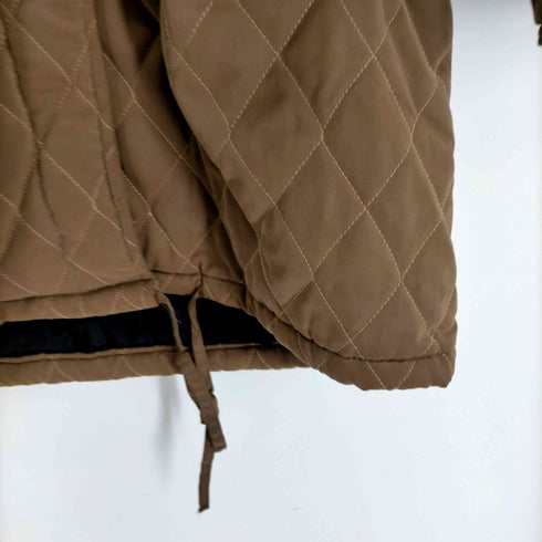 OLIVER B ダイヤキルティング 肩パッド ステンカラー コート レディース