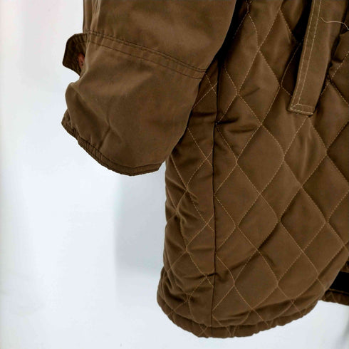 OLIVER B ダイヤキルティング 肩パッド ステンカラー コート レディース